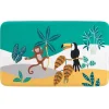 Tapis Enfant Imprimé "Jungle Story" 45x75cm Vert
