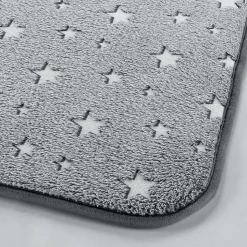 Tapis Enfant "Phosphorescent Fluo" 50x80cm Gris