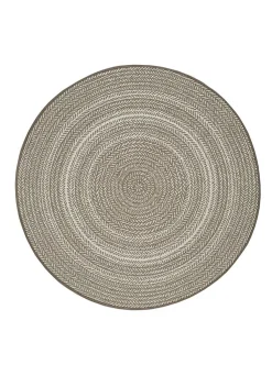 Tapis extérieur ATTICGO lin rond intérieur-extérieur diam.120 cm SILVANA