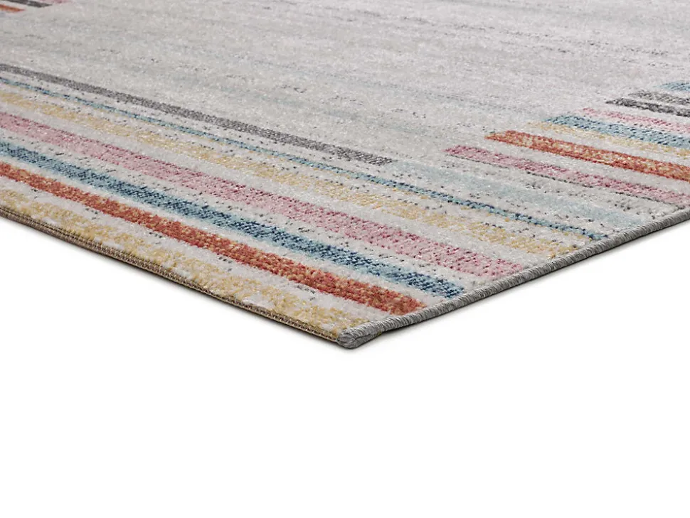 Tapis extérieur ATTICGO multicolore rectangulaire géométrique 120x170 cm SAMARA