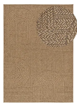 Tapis extérieur ATTICGO naturel rectangulaire géométrique effet jute 160x230 cm ACRA
