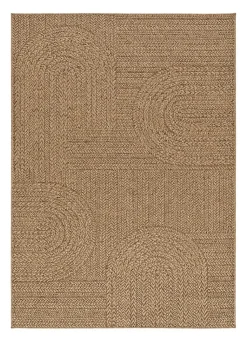 Tapis extérieur ATTICGO naturel rectangulaire géométrique effet jute 200x290 cm ACRA