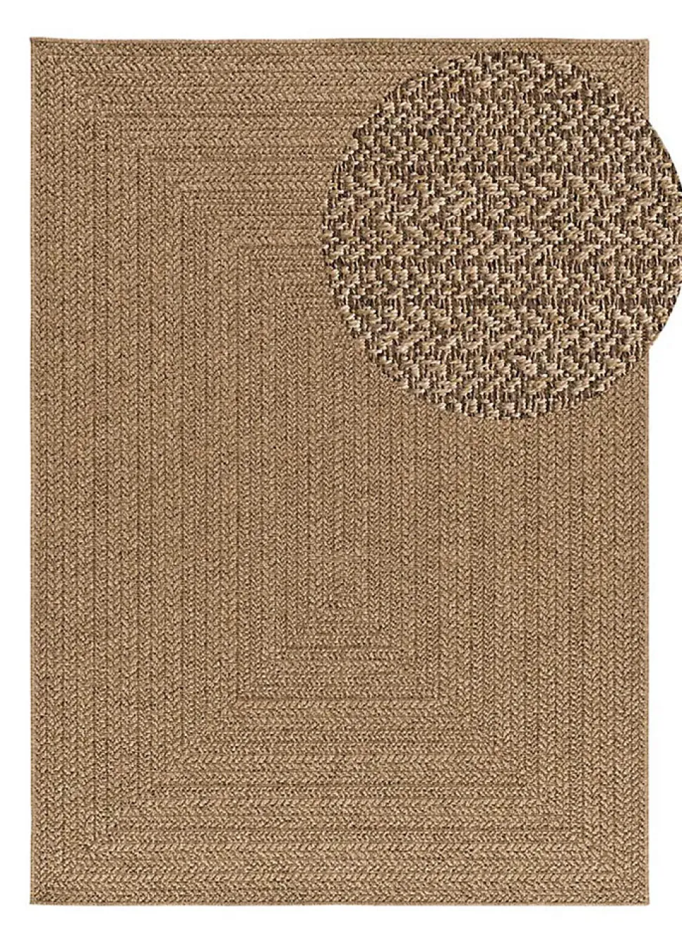 Tapis extérieur ATTICGO naturel rectangulaire effet jute 160x230 cm ACRA