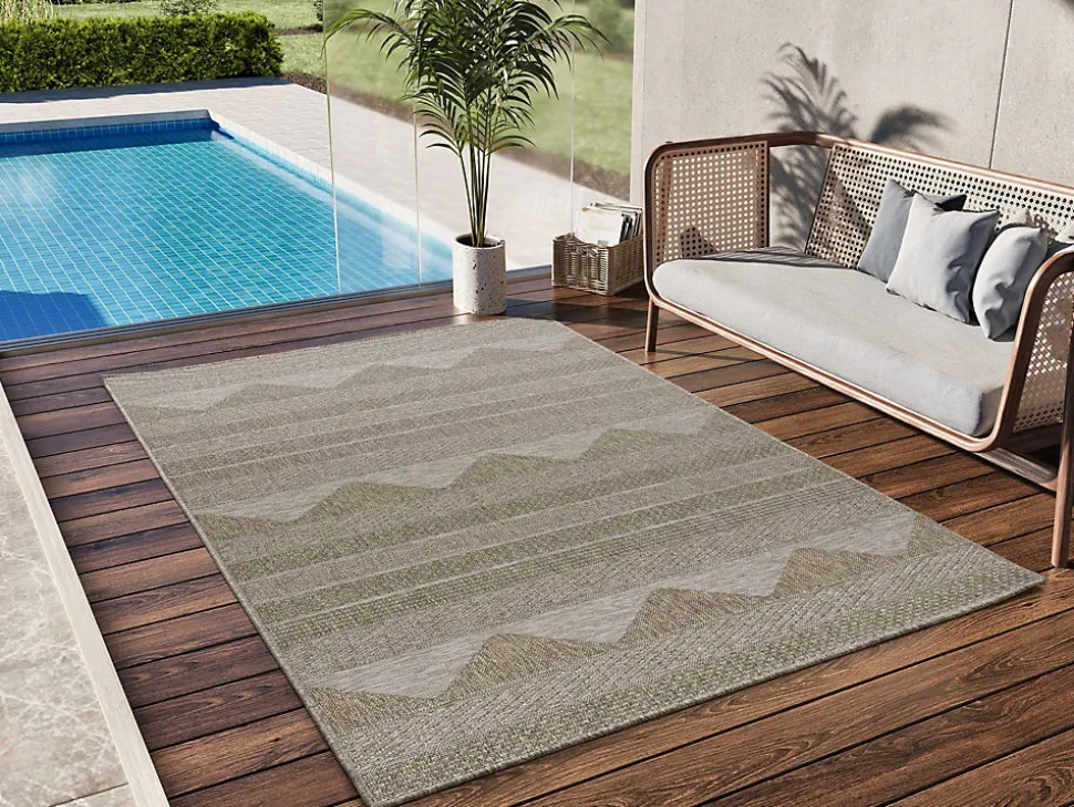 Tapis extérieur ATTICGO naturel rectangulaire intérieur-extérieur 190x290 cm ORIA
