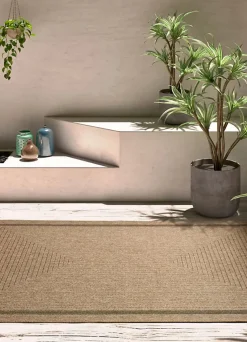 Tapis extérieur ATTICGO naturel rectangulaire effet jute 80x150 cm ACRA