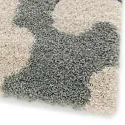 Tapis fleurs maximalistes - Apolline - Gris bleuté - 160 x 230 cm