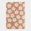 Tapis fleurs maximalistes - Apolline - Rose - 120 x 170 cm
