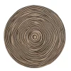 Tapis GoodHome beige et noir ø150 cm