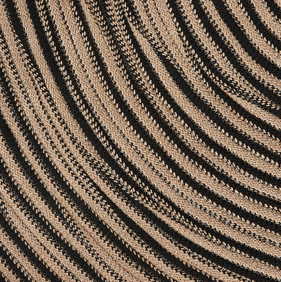 Tapis GoodHome beige et noir ø150 cm