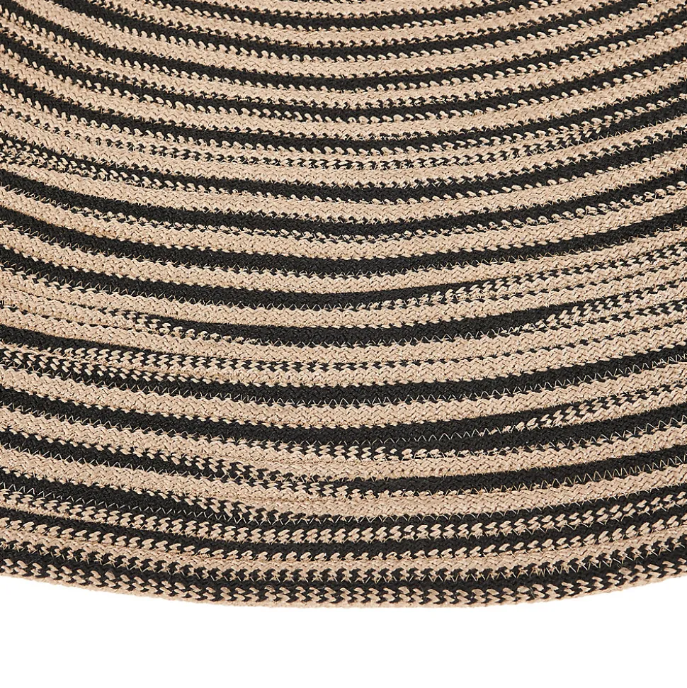 Tapis GoodHome beige et noir ø150 cm