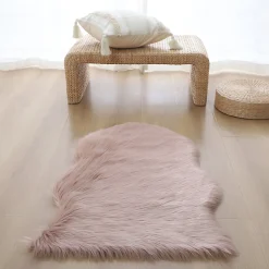 Tapis Hegoa rose 60 x 90 cm GoodHome