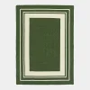 Tapis imitation fibres naturelles extérieur et intérieur - Provence - Vert forêt - 120 x 170 cm