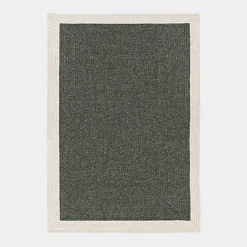 Tapis imitation fibres naturelles extérieur et intérieur - Provence - Gris et beige - 120 x 170 cm