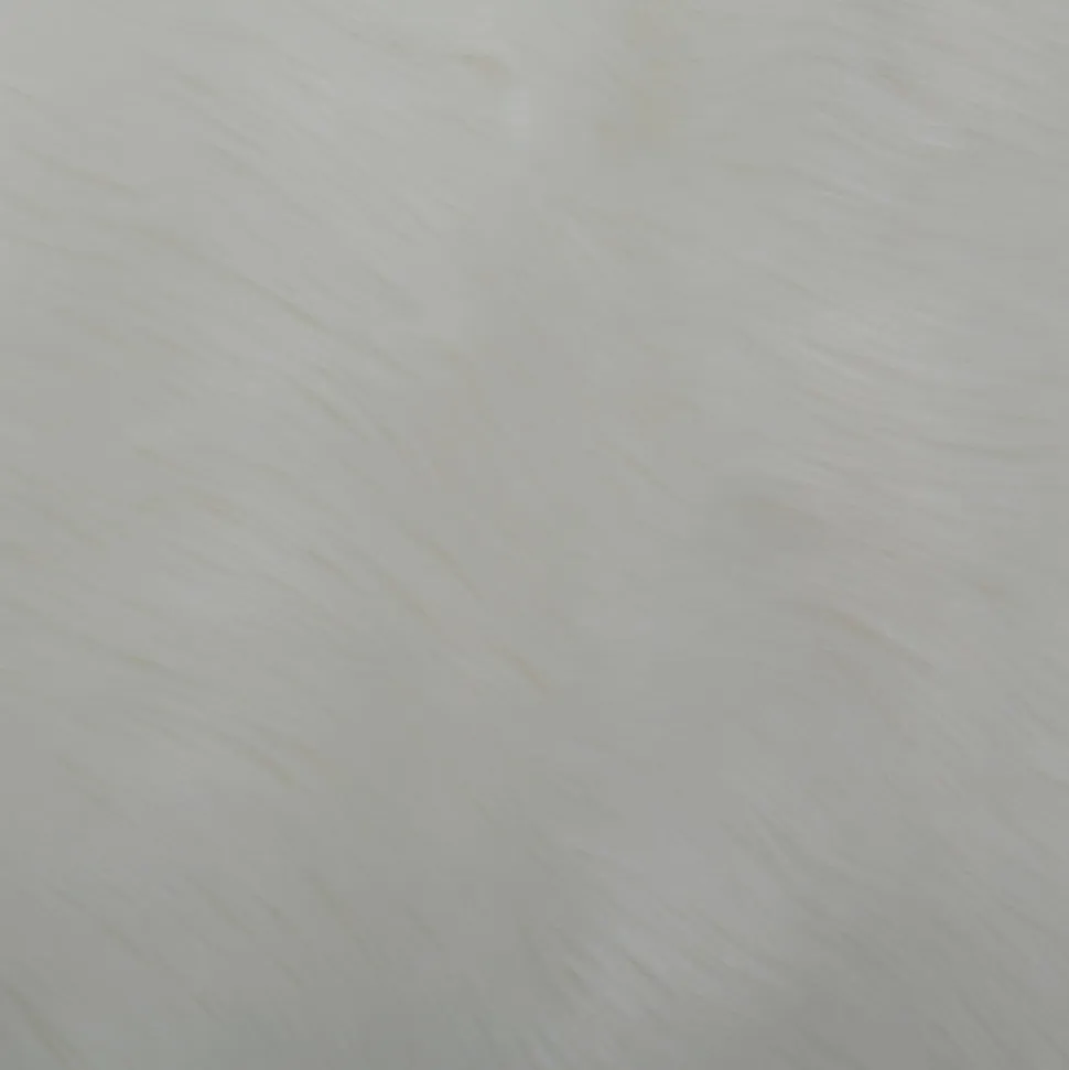 Tapis imitation peau de mouton Hegoa blanc GoodHome L.90 x l.60 cm