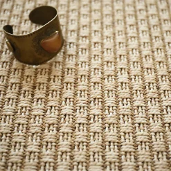 Tapis intérieur / extérieur Natté - Sumatra Naturel - Ganse Marron - 80 x 150 cm