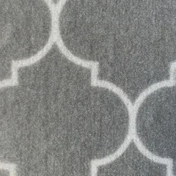 Tapis intérieur absorbant Bromberg imprimé géométrique noir L.120 x l.80 x ep.0,5 cm GoodHome