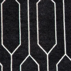 Tapis intérieur absorbant Bromberg imprimé géométrique gris L.120 x l.80 x ep.0,5 cm GoodHome
