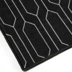 Tapis intérieur absorbant Bromberg imprimé géométrique gris L.90 x l.60 x ep.0,5 cm GoodHome