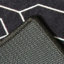 Tapis intérieur absorbant Bromberg imprimé géométrique gris L.90 x l.60 x ep.0,5 cm GoodHome