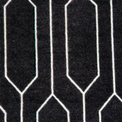 Tapis intérieur absorbant Bromberg imprimé géométrique gris L.90 x l.60 x ep.0,5 cm GoodHome