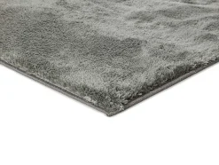 Tapis intérieur ATTICGO anthracite rectangulaire shaggy uni 60x110 cm ROMA