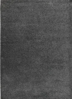 Tapis intérieur ATTICGO anthracite rectangulaire shaggy uni 160x230 cm ATLAS