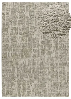 Tapis intérieur ATTICGO argent rectangulaire scandinave 140x200 cm LIMA