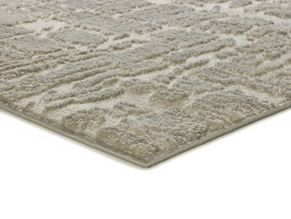 Tapis intérieur ATTICGO argent rectangulaire scandinave 140x200 cm LIMA