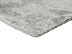 Tapis intérieur ATTICGO argent rectangulaire shaggy uni 140x200 cm ROMA