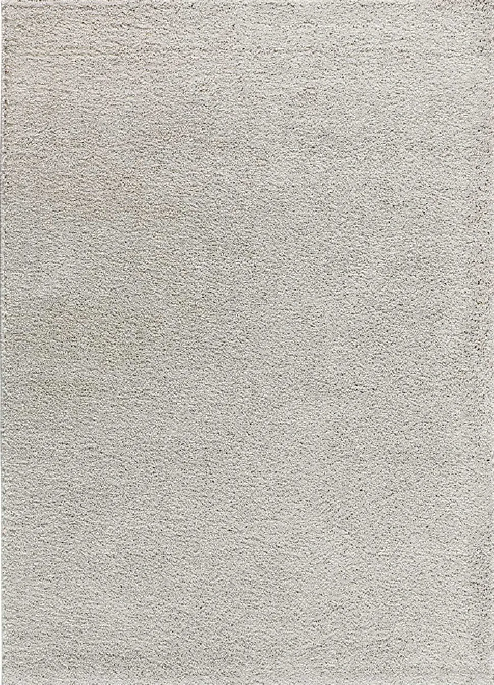 Tapis intérieur ATTICGO argent rectangulaire shaggy uni 60x120 cm ATLAS