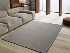 Tapis intérieur ATTICGO argent rectangulaire chevron 60x120 cm ESPIGA