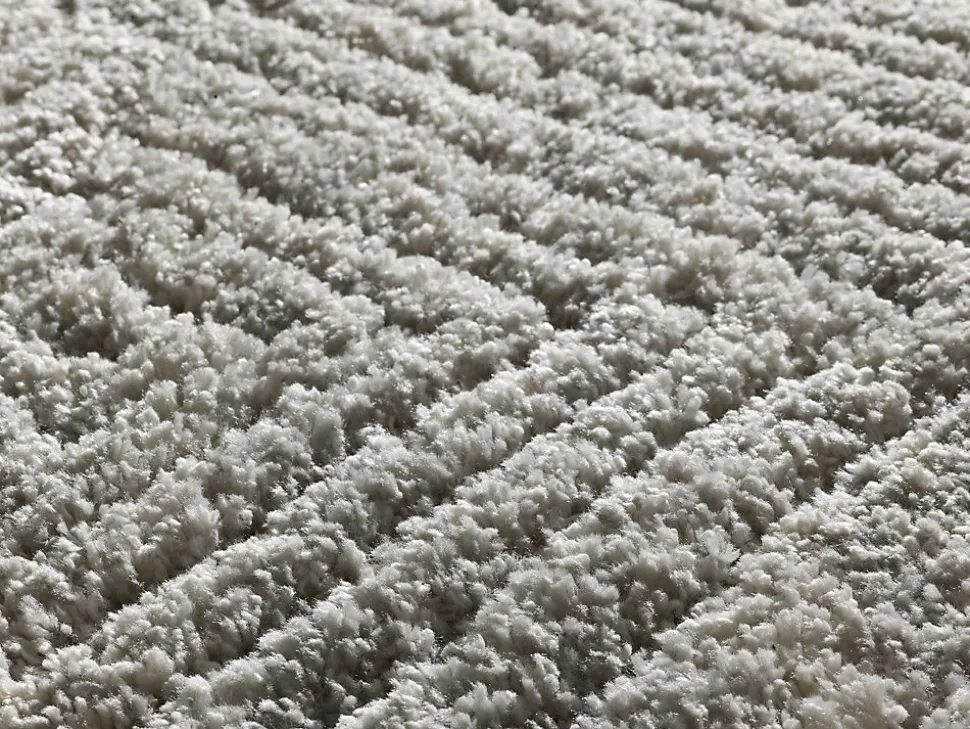 Tapis intérieur ATTICGO argent rectangulaire shaggy 120x170 cm ATESA