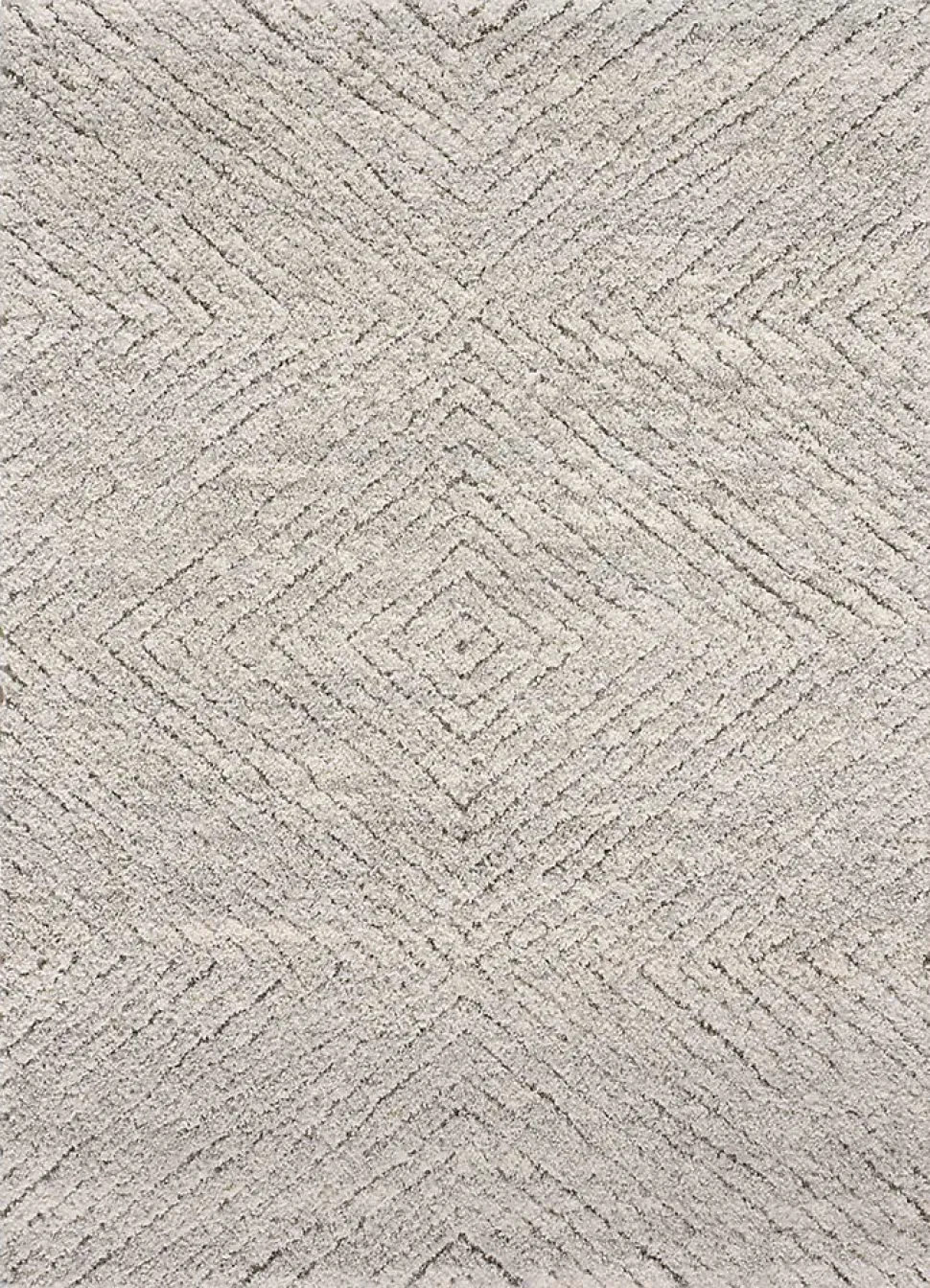 Tapis intérieur ATTICGO argent rectangulaire shaggy 200x290 cm ATESA