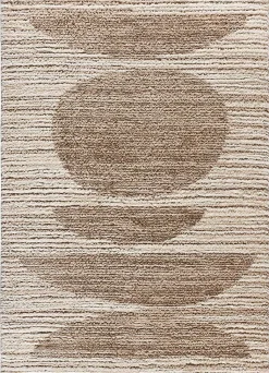 Tapis intérieur ATTICGO beige rectangulaire scandinave 120x170 cm LIMA