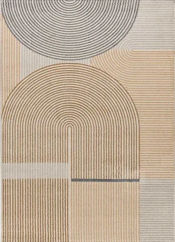 Tapis intérieur ATTICGO beige rectangulaire géométrique 160x230 cm GARDEN
