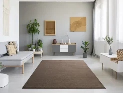 Tapis intérieur ATTICGO beige rectangulaire uni 140x200 cm MONTANA