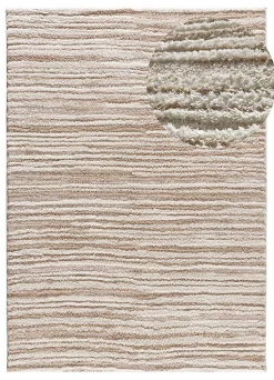 Tapis intérieur ATTICGO beige rectangulaire scandinave 120x170 cm LIMA