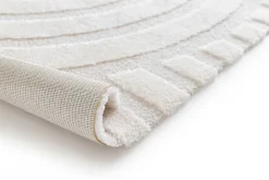 Tapis intérieur ATTICGO blanc rectangulaire scandinave 80x150 cm SNOWY