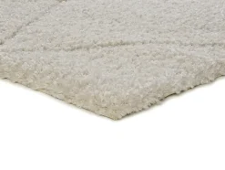 Tapis intérieur ATTICGO blanc rectangulaire shaggy 120x170 cm ATESA