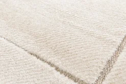 Tapis intérieur ATTICGO blanc rectangulaire scandinave avec relief 160x230 cm DIENA