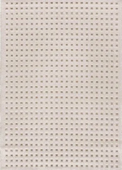 Tapis intérieur ATTICGO blanc rectangulaire scandinave avec relief 120x170 cm DIENA