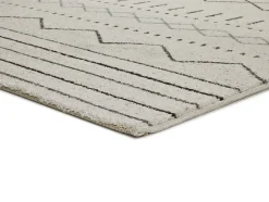 Tapis intérieur ATTICGO blanc rectangulaire éthnique 80x150 cm AKKA