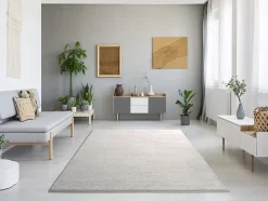 Tapis intérieur ATTICGO blanc rectangulaire uni 120x170 cm MONTANA