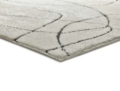 Tapis intérieur ATTICGO blanc rectangulaire géométrique 140x200 cm BLANCHE