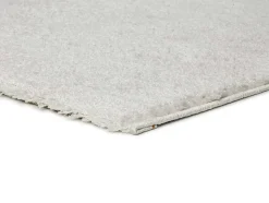 Tapis intérieur ATTICGO blanc rectangulaire shaggy uni 60x120 cm ATLAS