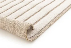 Tapis intérieur ATTICGO blanc rectangulaire scandinave avec relief 80x150 cm DIENA