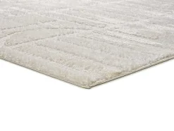 Tapis intérieur ATTICGO blanc rectangulaire géometrique 140x200 cm BLANCHE