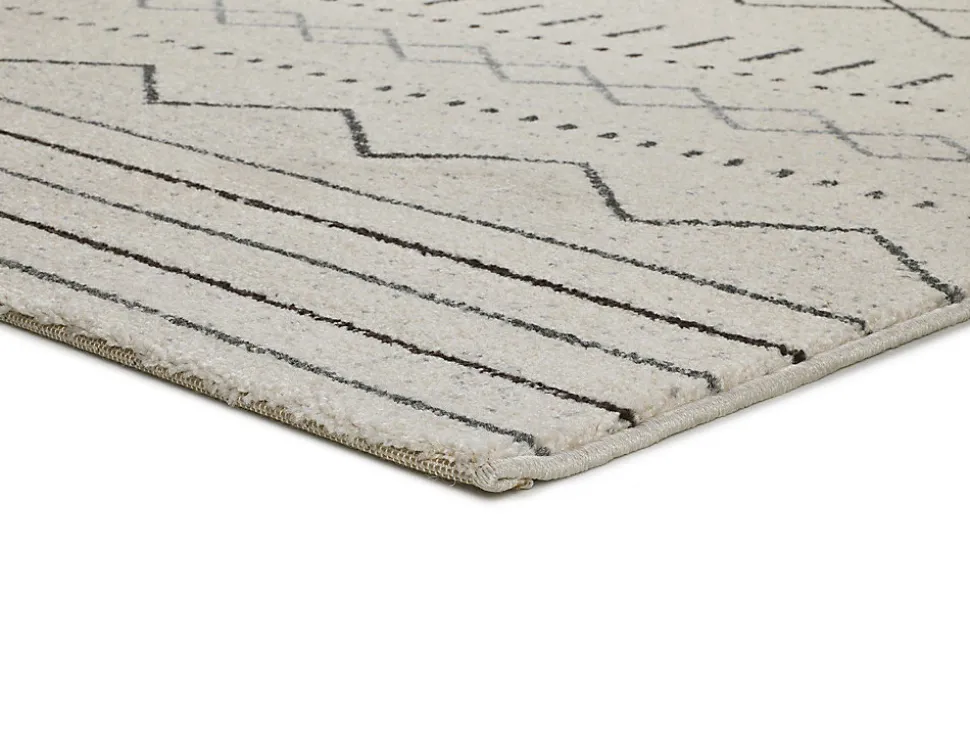 Tapis intérieur ATTICGO blanc rectangulaire éthnique 200x290 cm AKKA