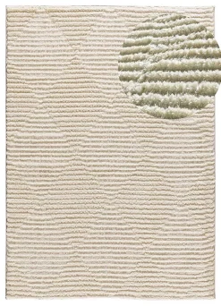 Tapis intérieur ATTICGO crème rectangulaire scandinave 140x200 cm LIMA