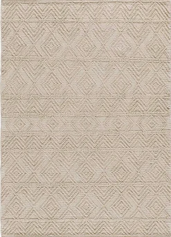 Tapis intérieur ATTICGO crème rectangulaire ethnique avec relief 120x170 cm PAMUK